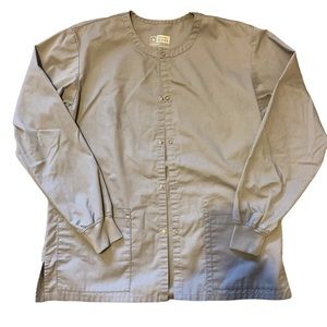 Wonder work small gray scrub jacket